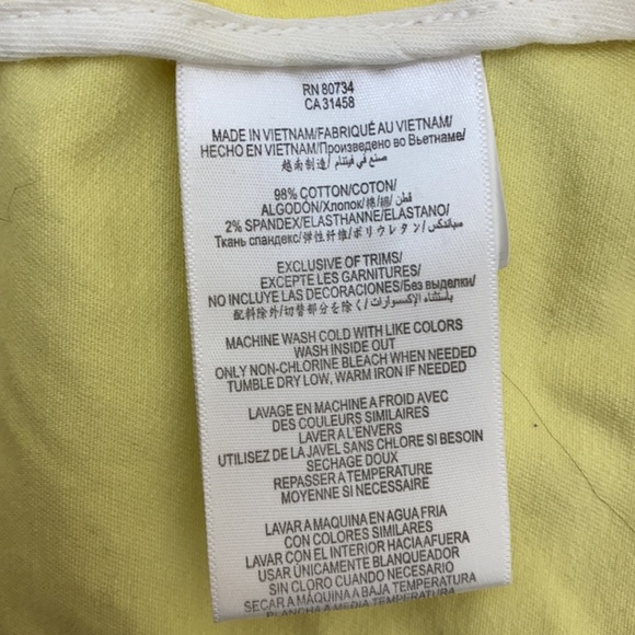 BCBGeneration Yellow Distressed Denim Jacket Size S - Picture 11 of 12